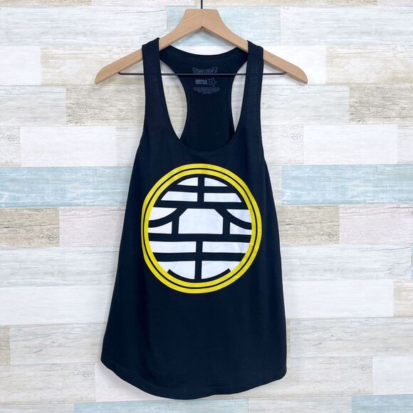 Dragonball Z x Ripple Junction Racerback Tank Top Black King Kai Womens Large - Picture 1 of 4